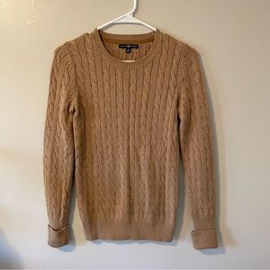 GAP Camel Cable Knit Sweater